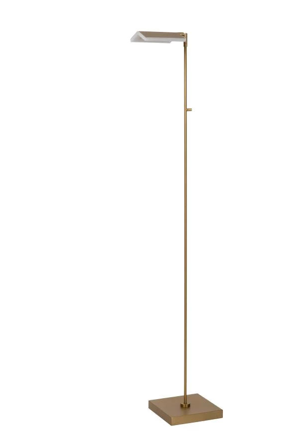 Lucide AARON - Floor reading lamp - LED Dim to warm - 1x12W 2700K/4000K - Matt Gold / Brass - off